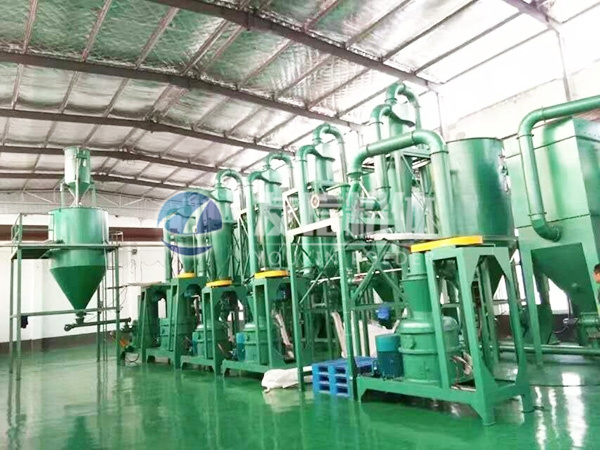 電池正負極材料粉碎分級整形生產線